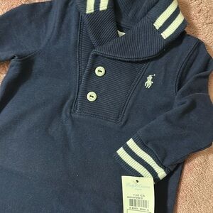 Polo Ralph Lauren Navy Baby onesie